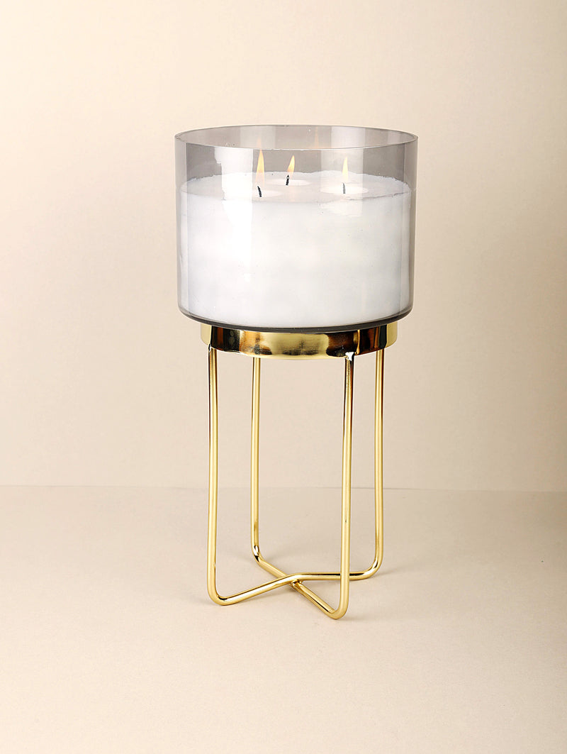 Smoke Footed Scented Candle