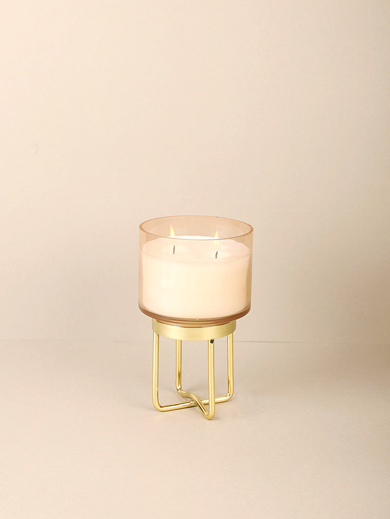 Peach Footed Scented Candle