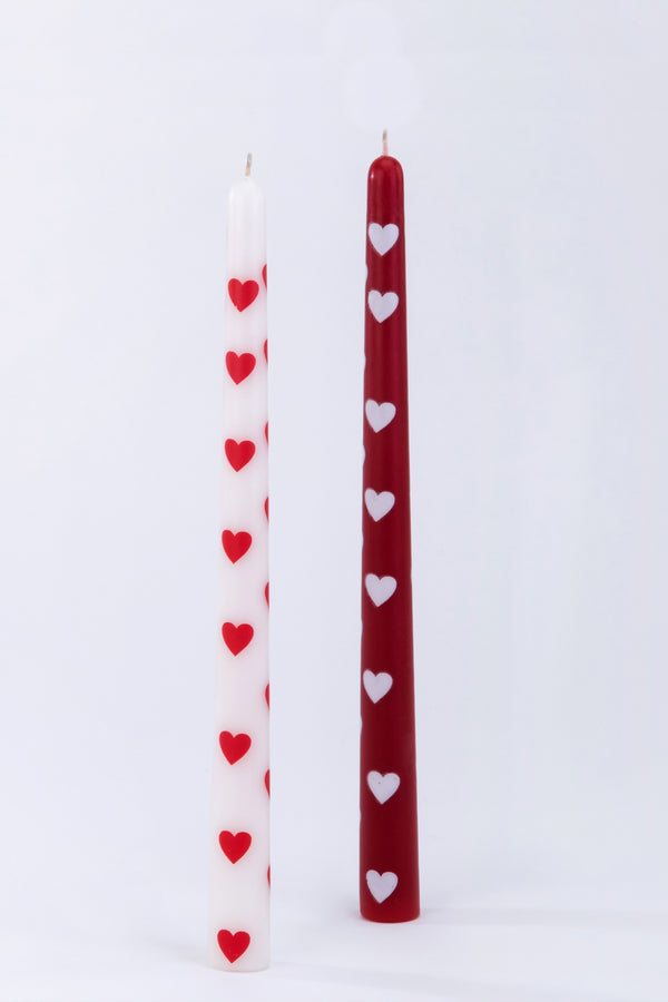 Heart-istic Tapered candles | Set of 2