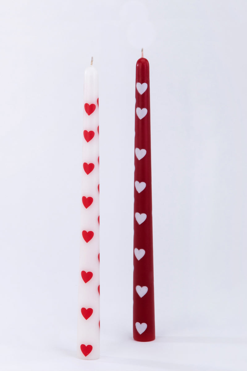 Heart-istic Tapered candles | Set of 2