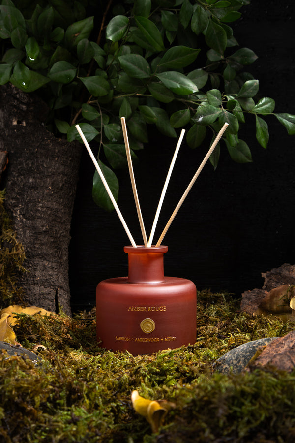 Amber Rouge | Natural Diffuser | Saffron, Amberwood, Mandarin