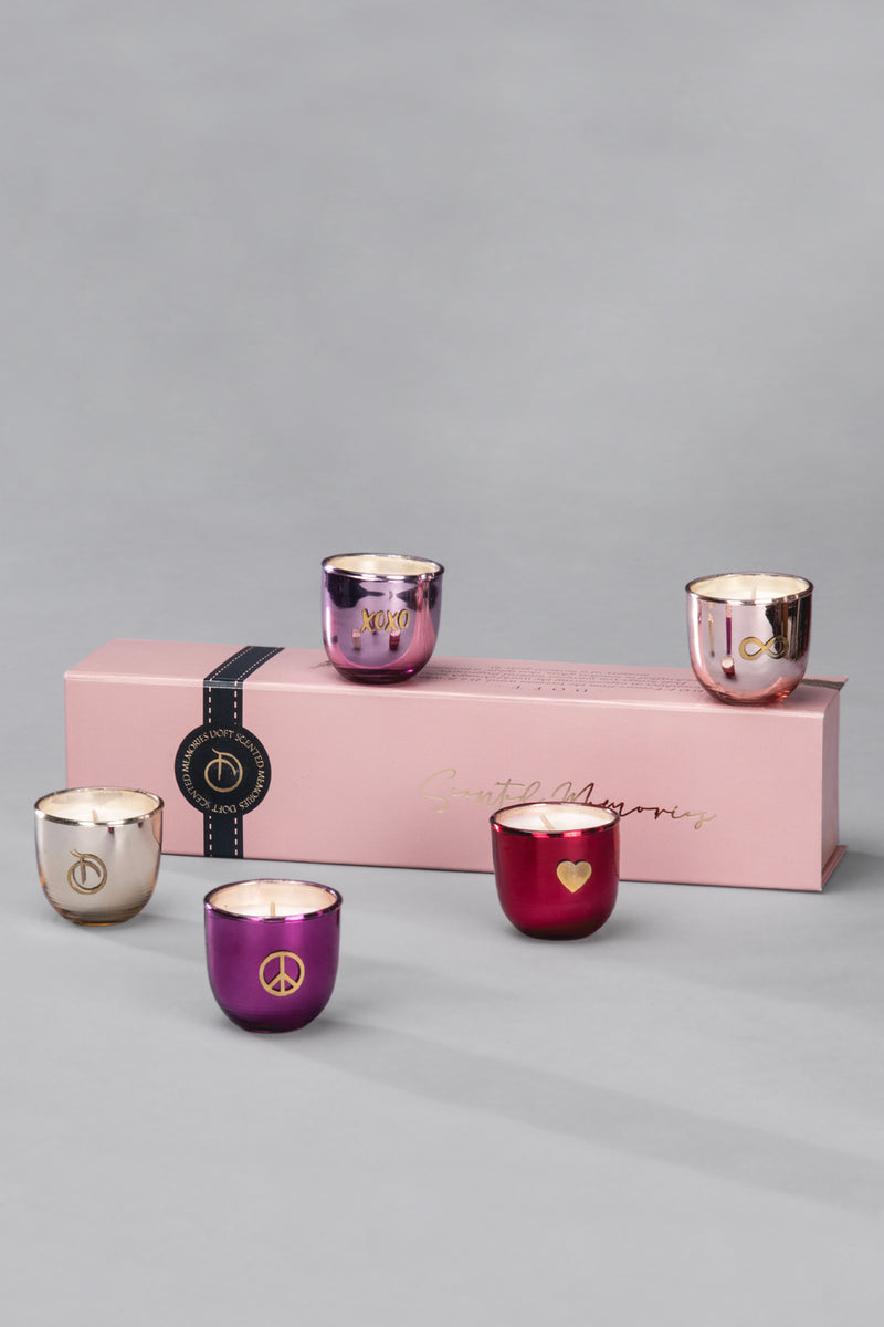 5 Shades of Love | Scented Candles | Set of 5