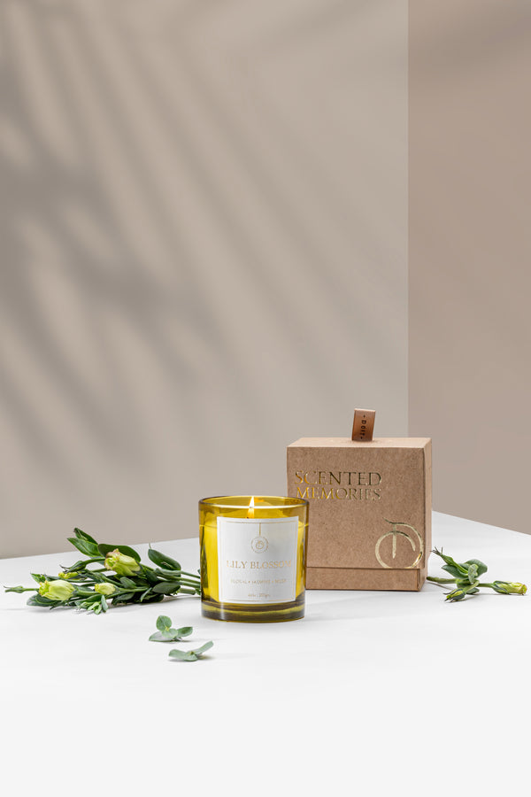 Lily Blossom Diffuser & Jar Candle | Scented Natural | Set of 2