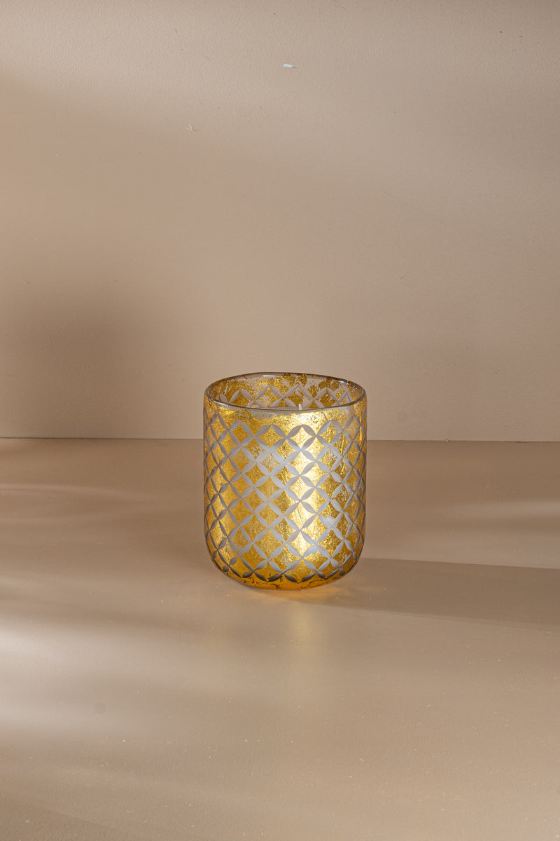 Gilded U-shaped Glass | Gold | Scented Candle