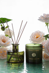 Vintage Garden Set of 2 | Olive | Scented Candle & Diffuser | Fir Balsam, Spice, Cedar