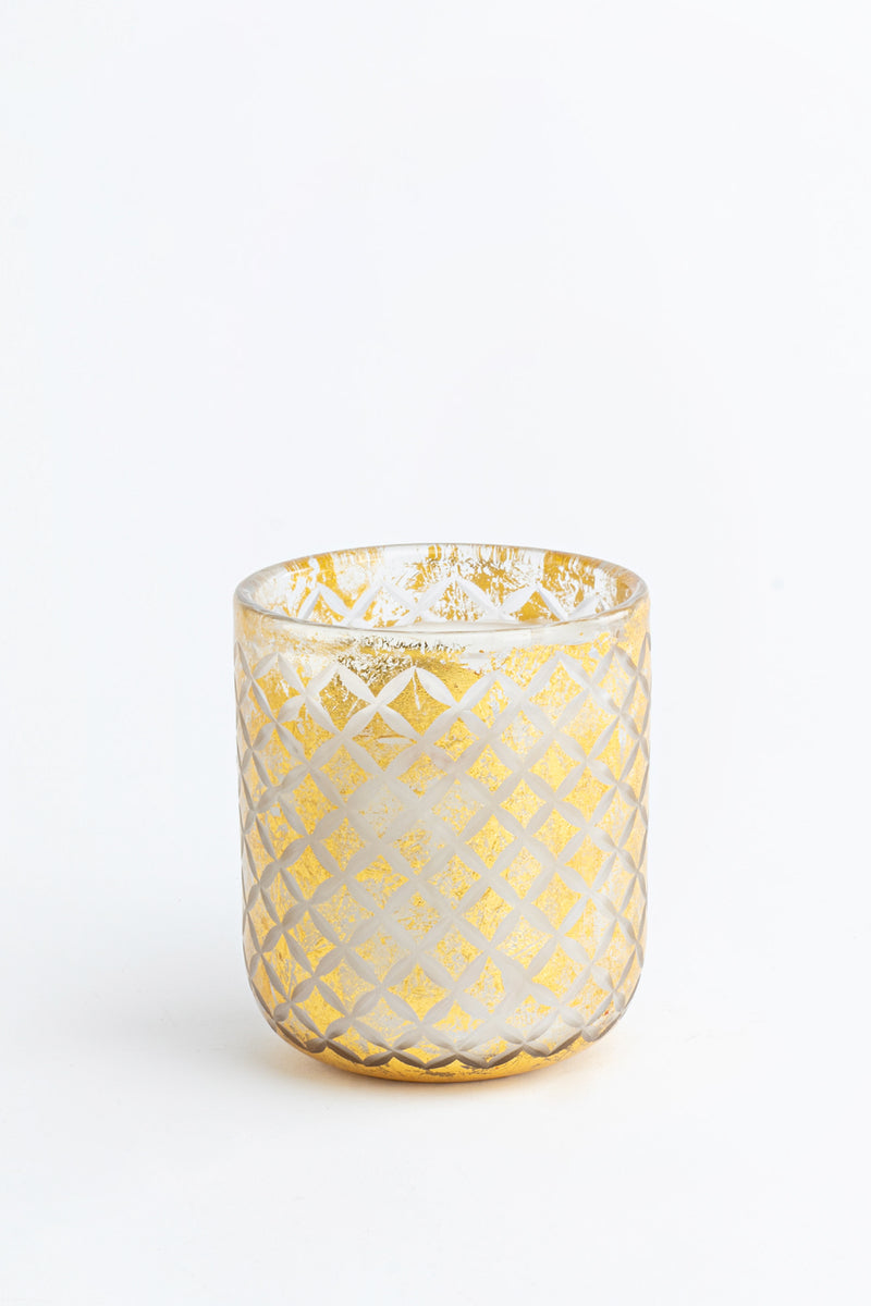 Gilded U-shaped Glass | Gold | Scented Candle