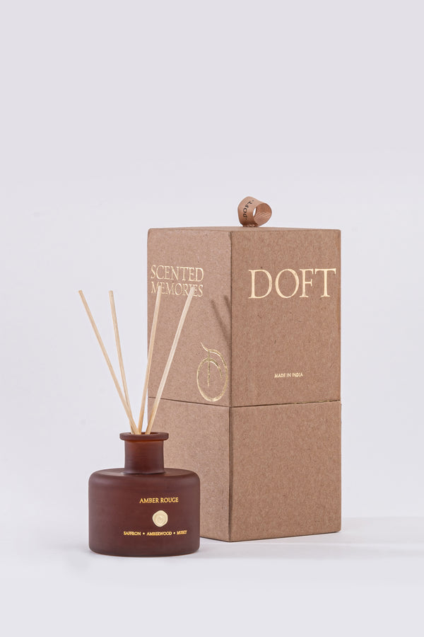 Amber Rouge | Natural Diffuser | Saffron, Amberwood, Mandarin