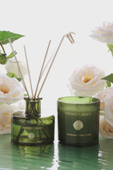 Vintage Garden Set of 2 | Olive | Scented Candle & Diffuser | Fir Balsam, Spice, Cedar