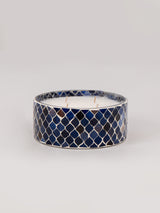 Blue Mosaic Cylinder | Scented Candle