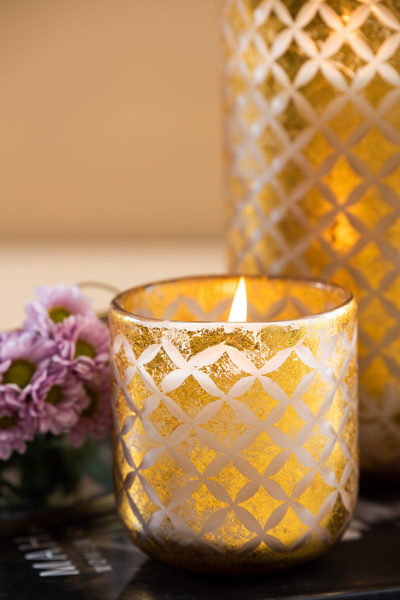 Gilded U-shaped Glass | Gold | Scented Candle