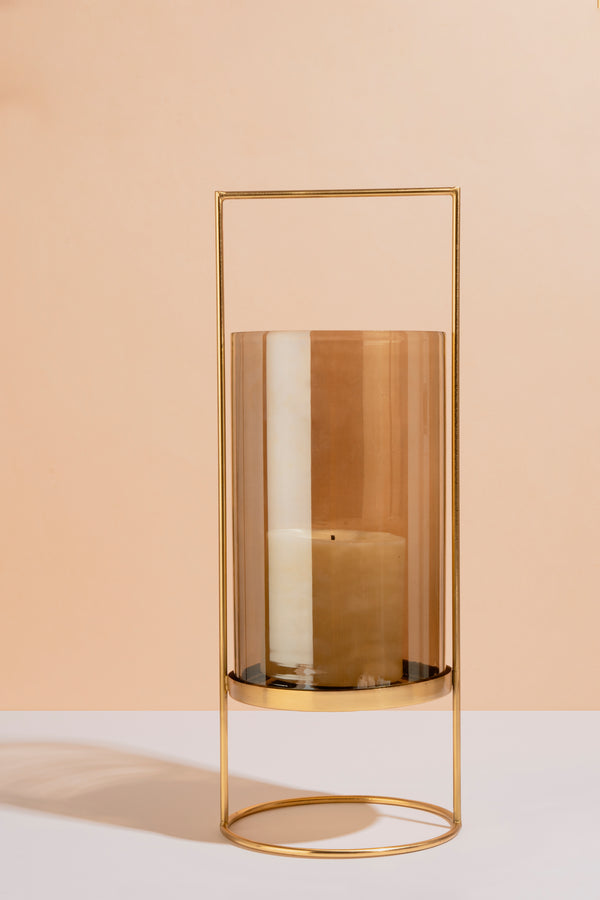 Gold Lantern Hurricanes | Candleholders | Scented Candles
