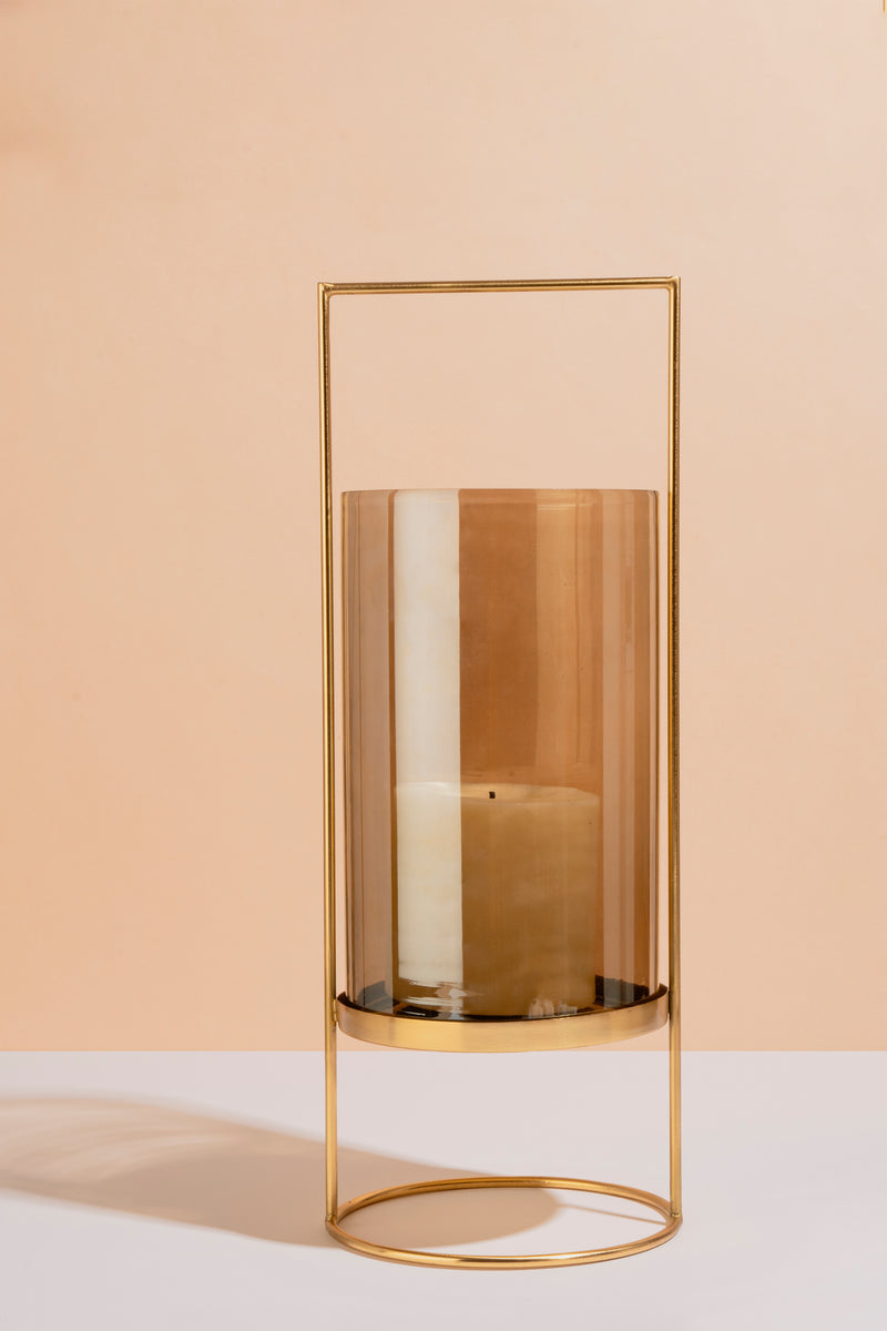 Gold Lantern Hurricanes | Candleholders | Scented Candles