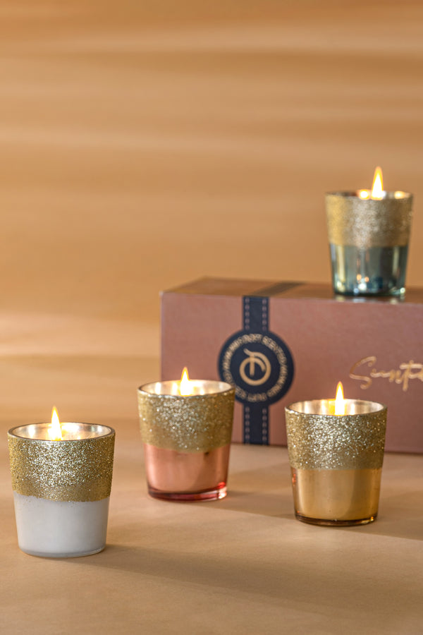 Gliteratti Gift Set | Scented Candles | Set of 4