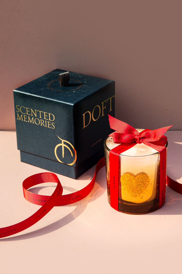Shimmer Heart Votive | Scented Candle