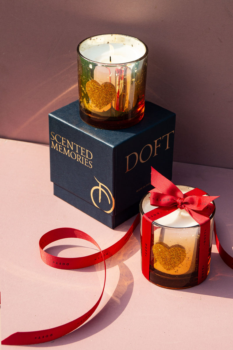 Shimmer Heart Votive | Scented Candle