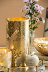 Gilded Fleurette | Gold Cylinder | Scented Candle