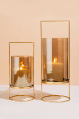 Gold Lantern Hurricanes | Candleholders | Scented Candles