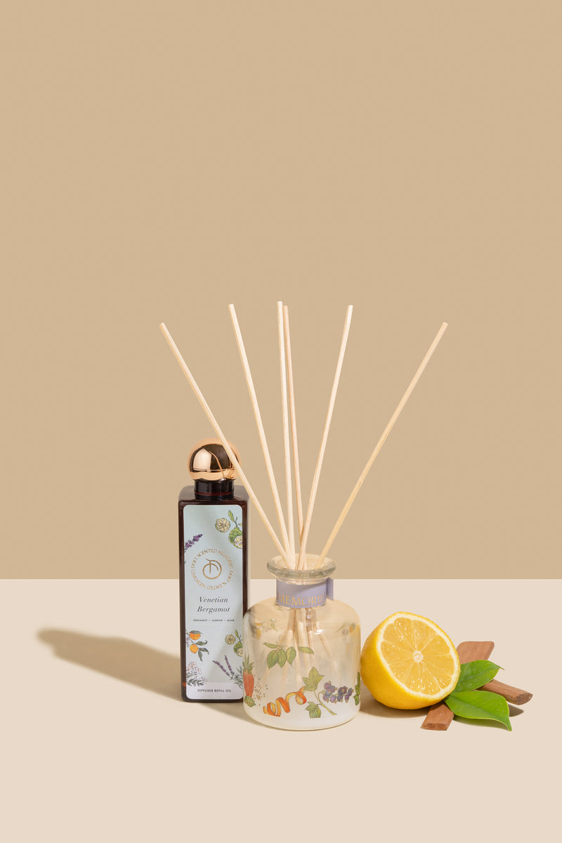 Scented Reed Diffuser Set | Venetian Bergamot