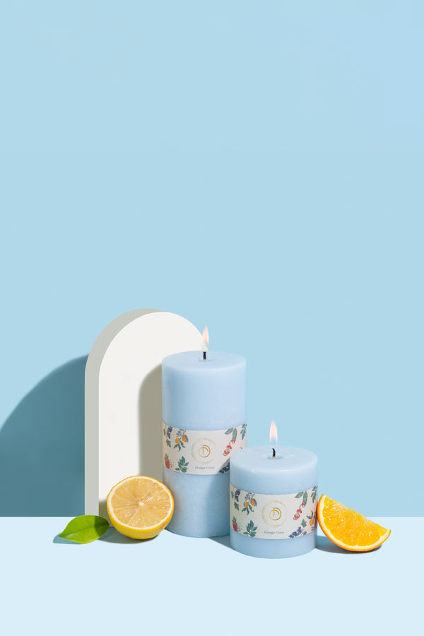 Orange Cassis Pillar Candle