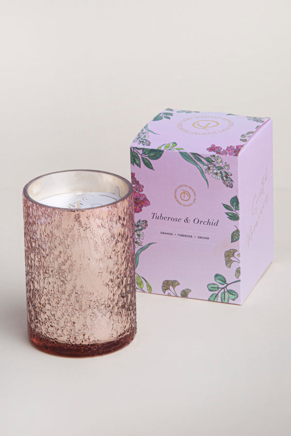Illume Sugar Crinkle | Tuberose & Orchid | Scented Candle