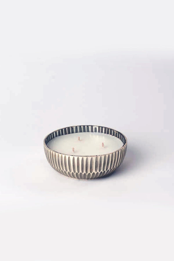 Ivory 3 Wick Bowl | Scented Candle