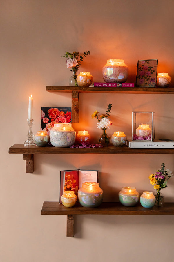 Earthy Glow | Blue | Scented Candle