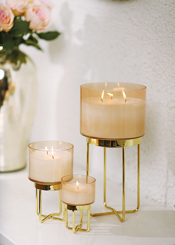 Peach Footed Scented Candle