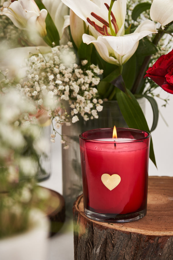 Red Heart Votive | Scented Candle