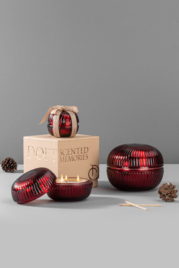 Macaron Jar | Red | Scented Candle