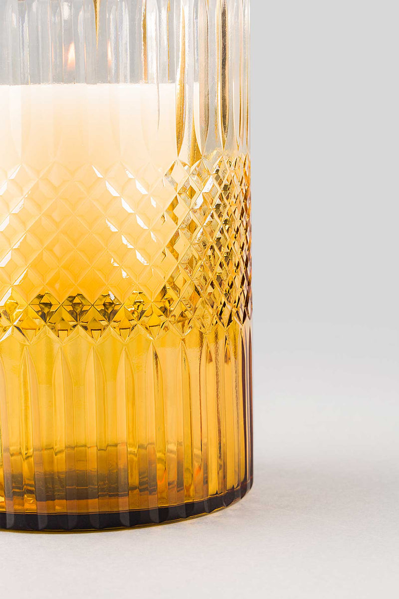 Royal Cut - Glass Hurricane | Scented Candle | Amber