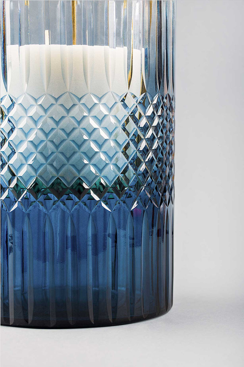 Royal Cut - Glass Hurricane | Scented Candle | Sapphire