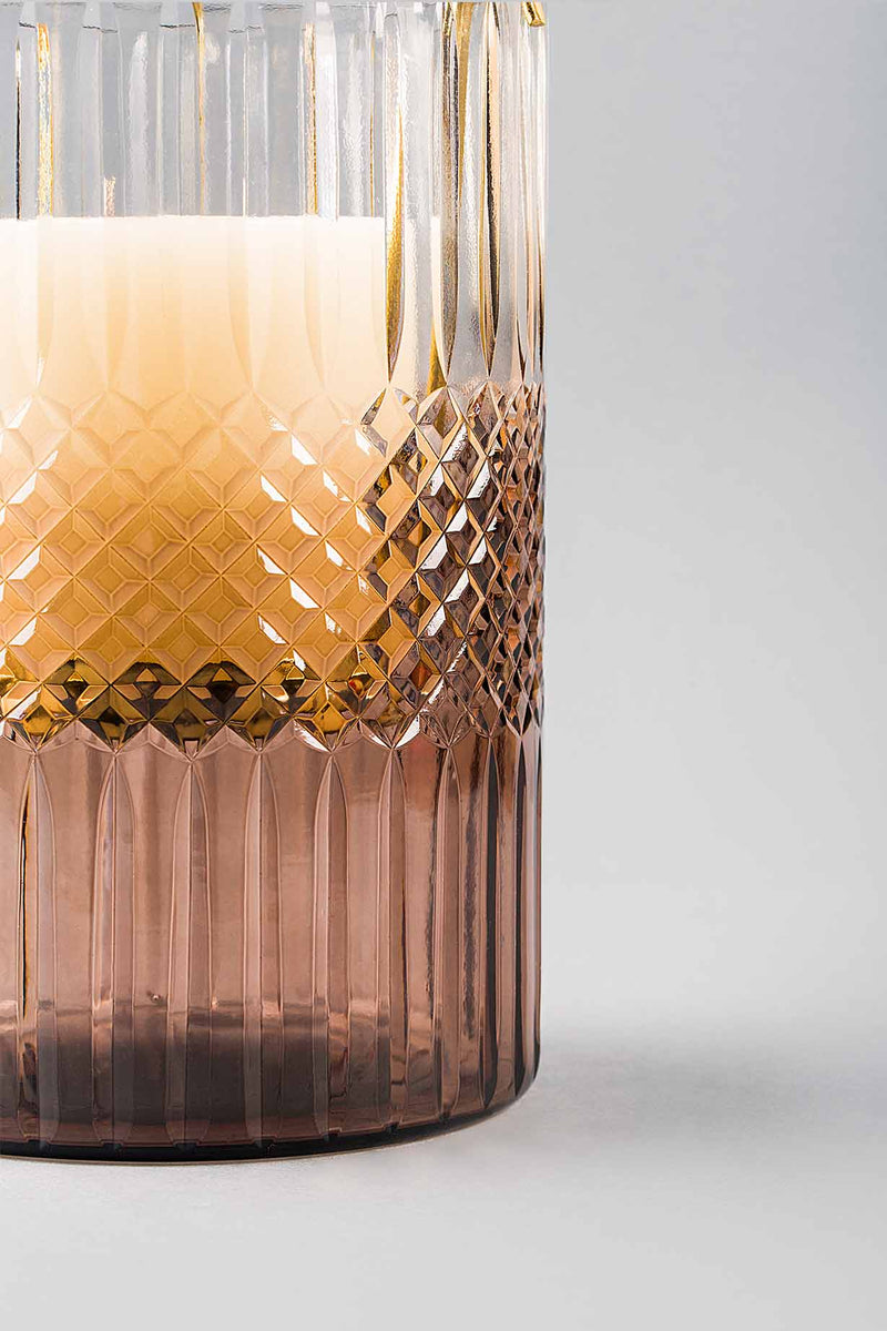 Royal Cut - Glass Hurricane | Scented Candle | Onyx