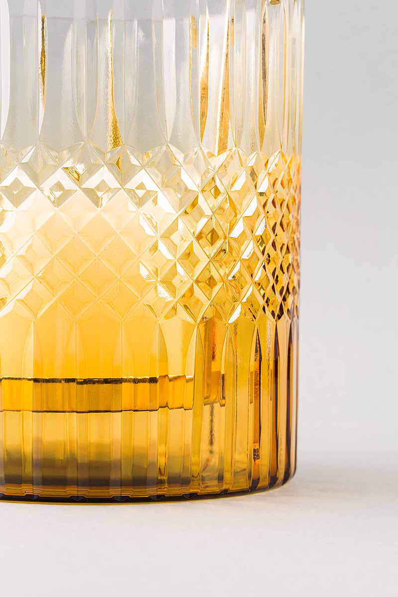 Royal Cut - Glass Hurricane | Scented Candle | Amber
