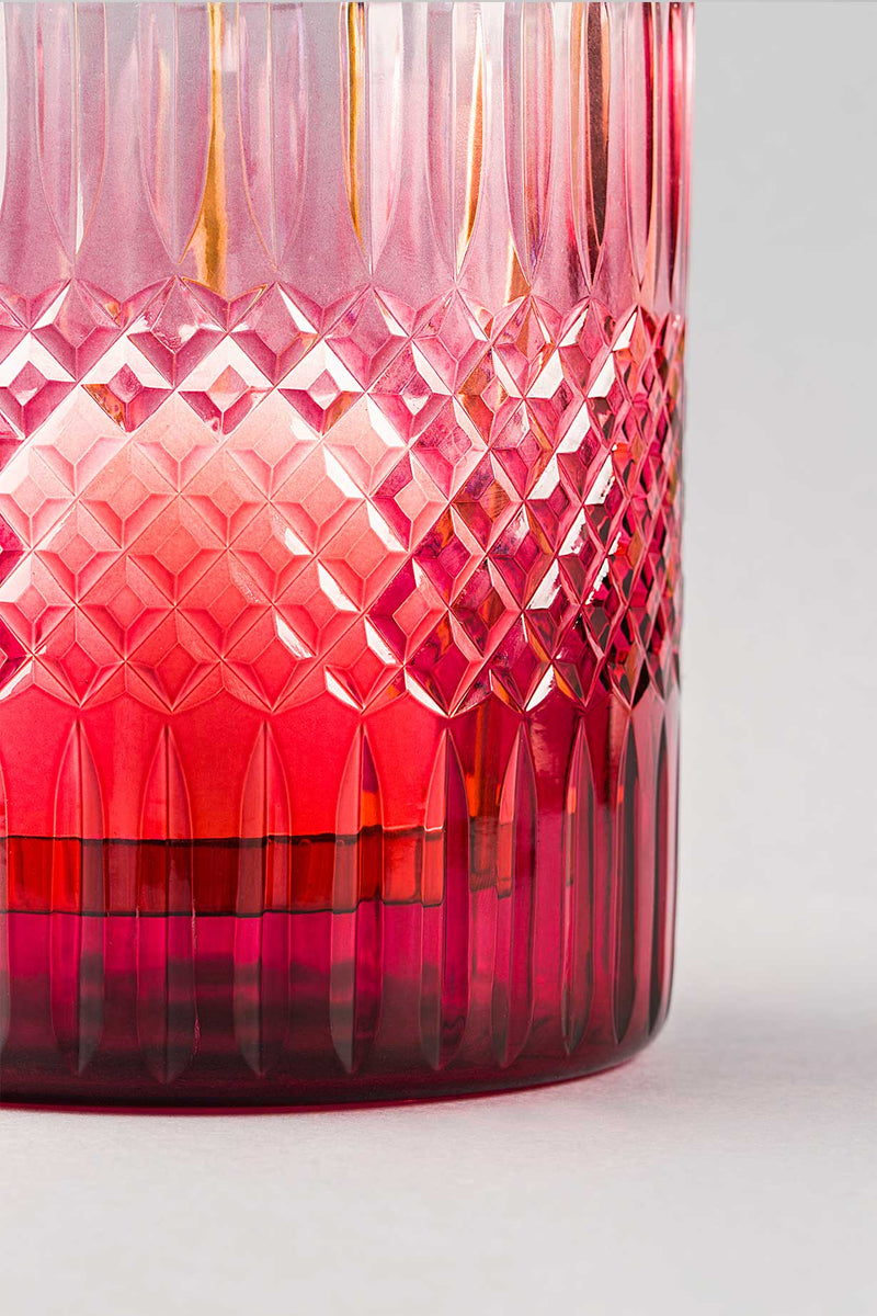 Royal Cut - Glass Hurricane | Scented Candle | Ruby