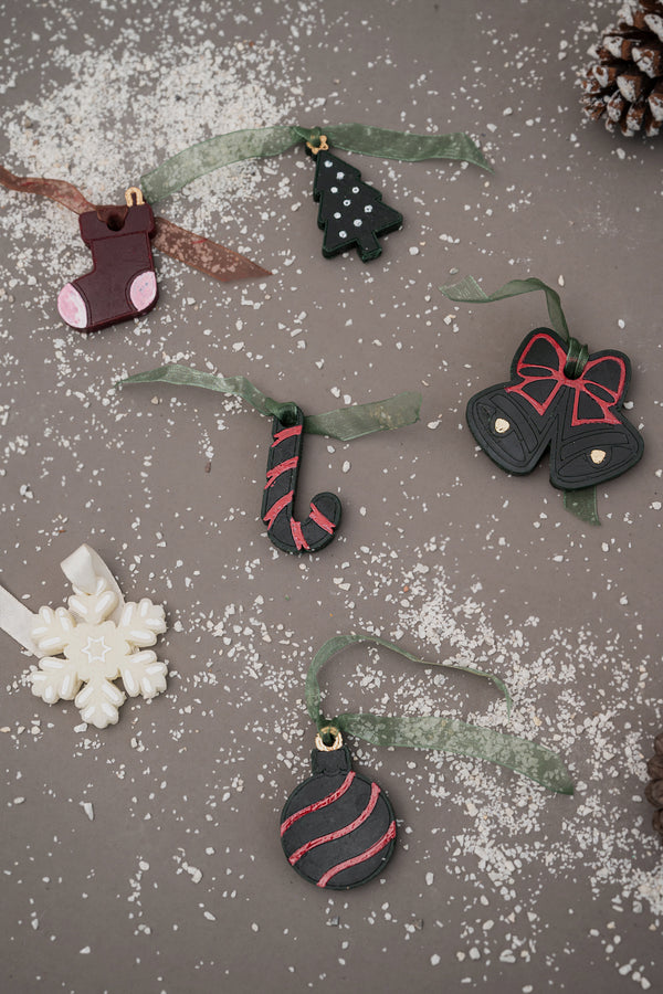 Woodland Muse Mini Wax Tablet Ornaments | Perfume Infused Wax Tablets | Set of 6