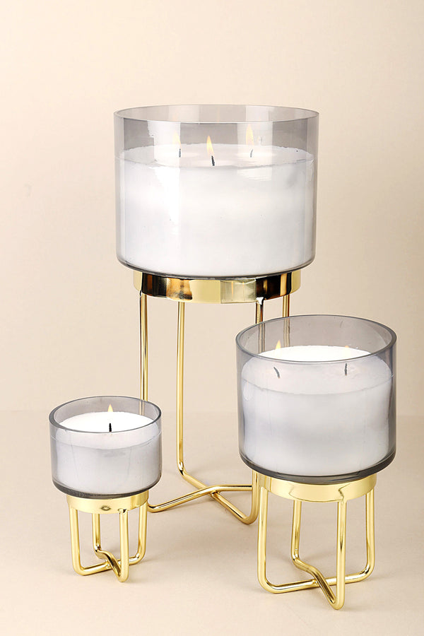 Smoke Footed Scented Candle