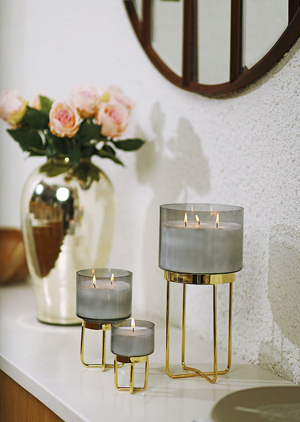 Smoke Footed Scented Candle