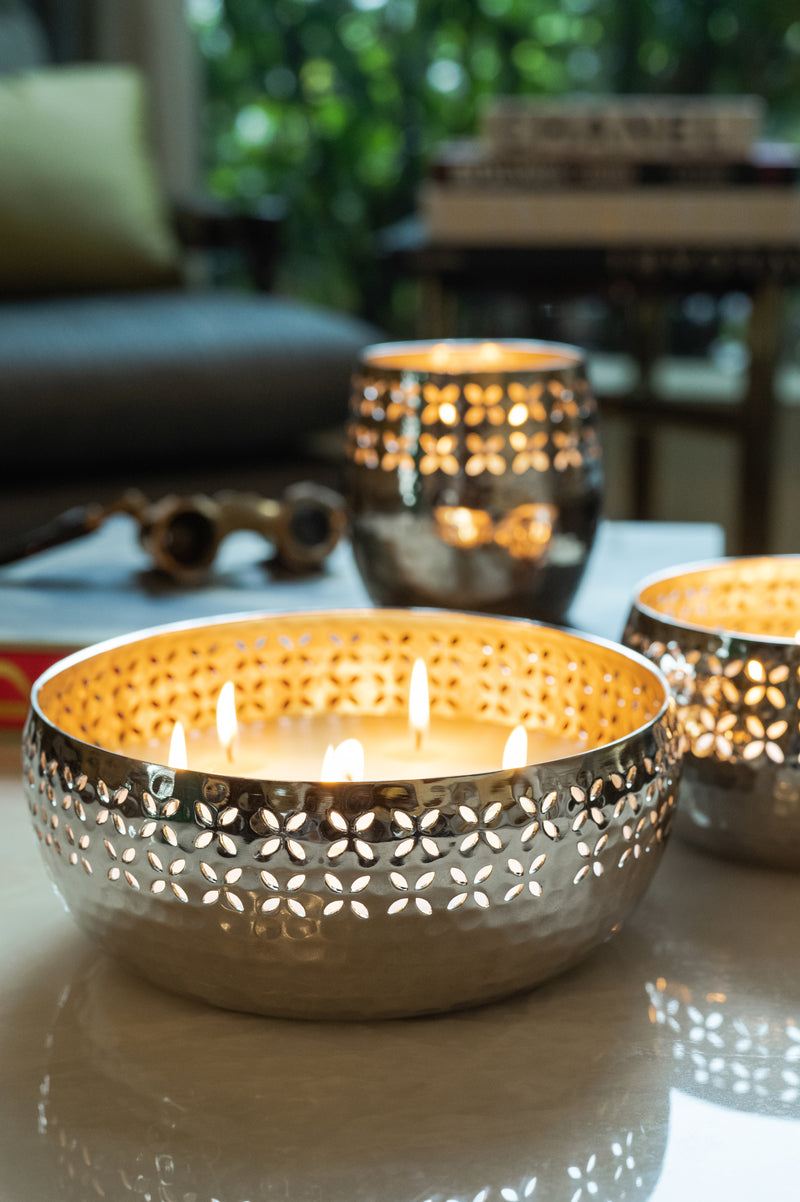 Jali | Silver Cutting | Scented Candle