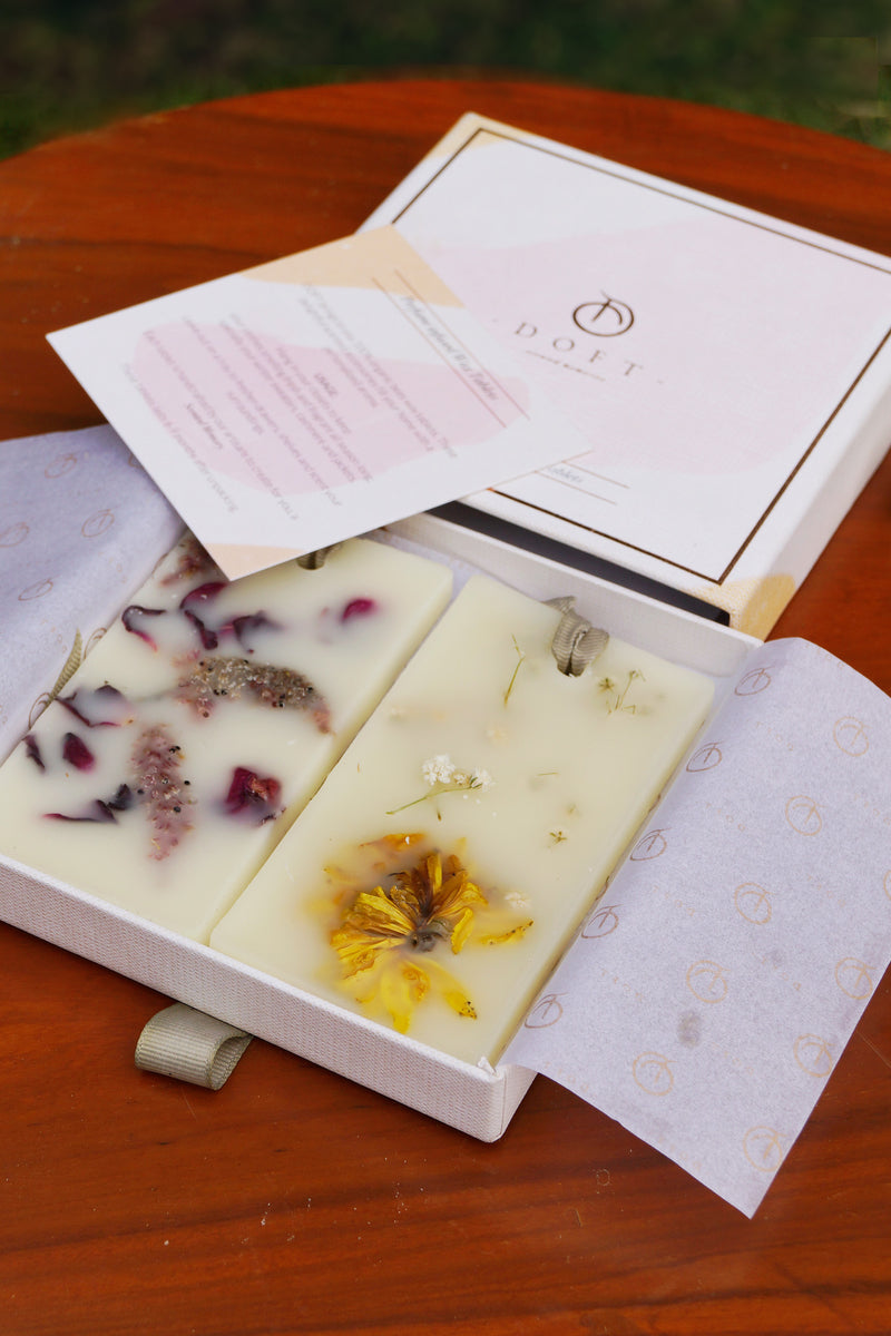 Flower Blossom Perfume Infused Wax Tablets  | Set of 2