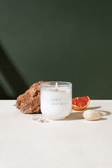 Rose Quartz & Clear Quartz | Scented Candles | Set of 2